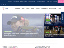 Tablet Screenshot of lpga.com